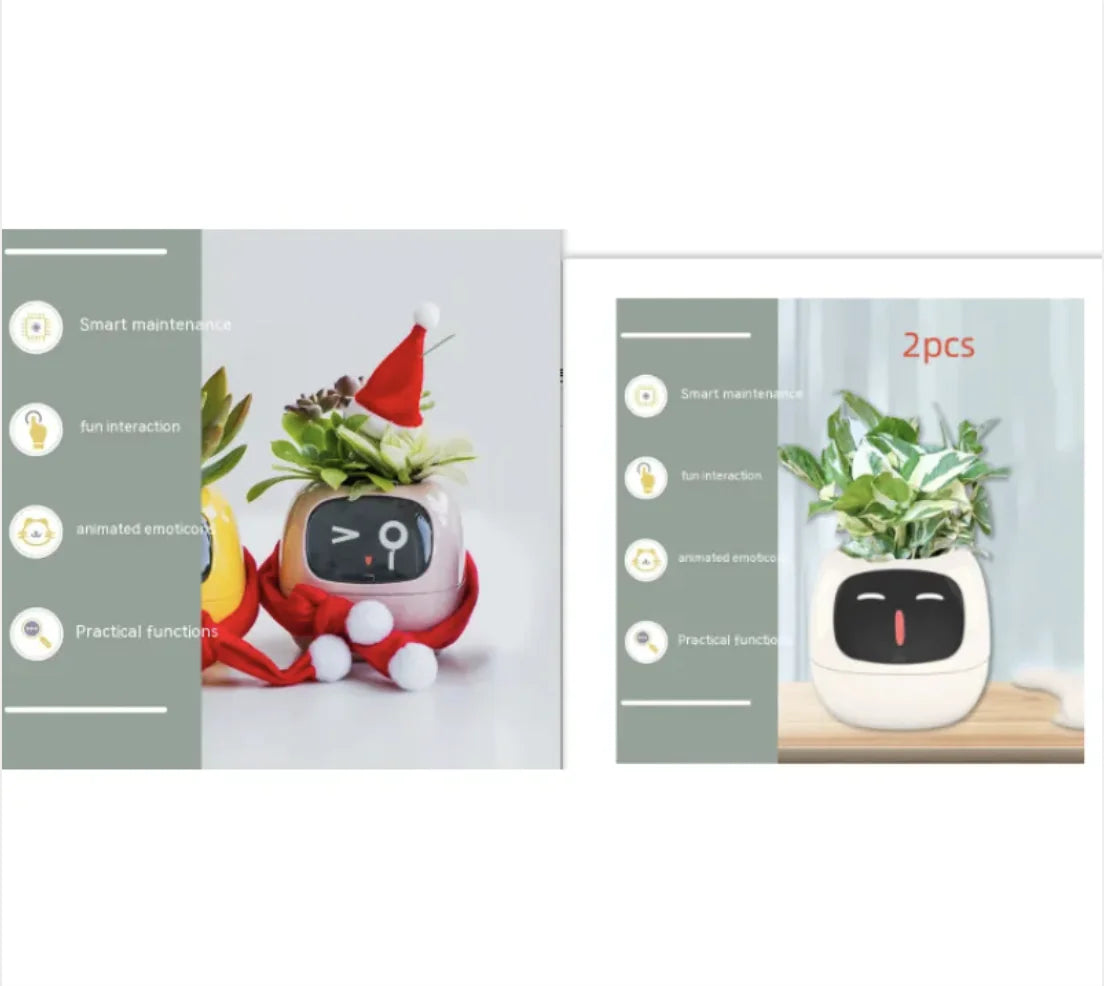 Smart Planter with 49 Expressions & AI Sensors