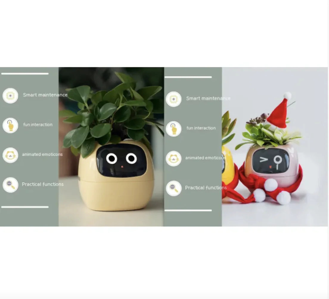 Smart Planter with 49 Expressions & AI Sensors