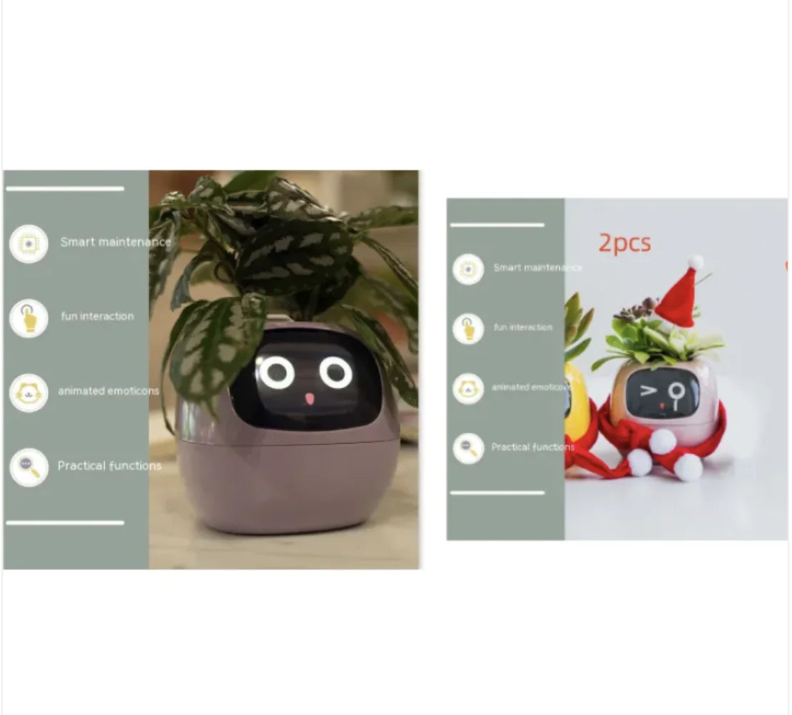 Smart Planter with 49 Expressions & AI Sensors