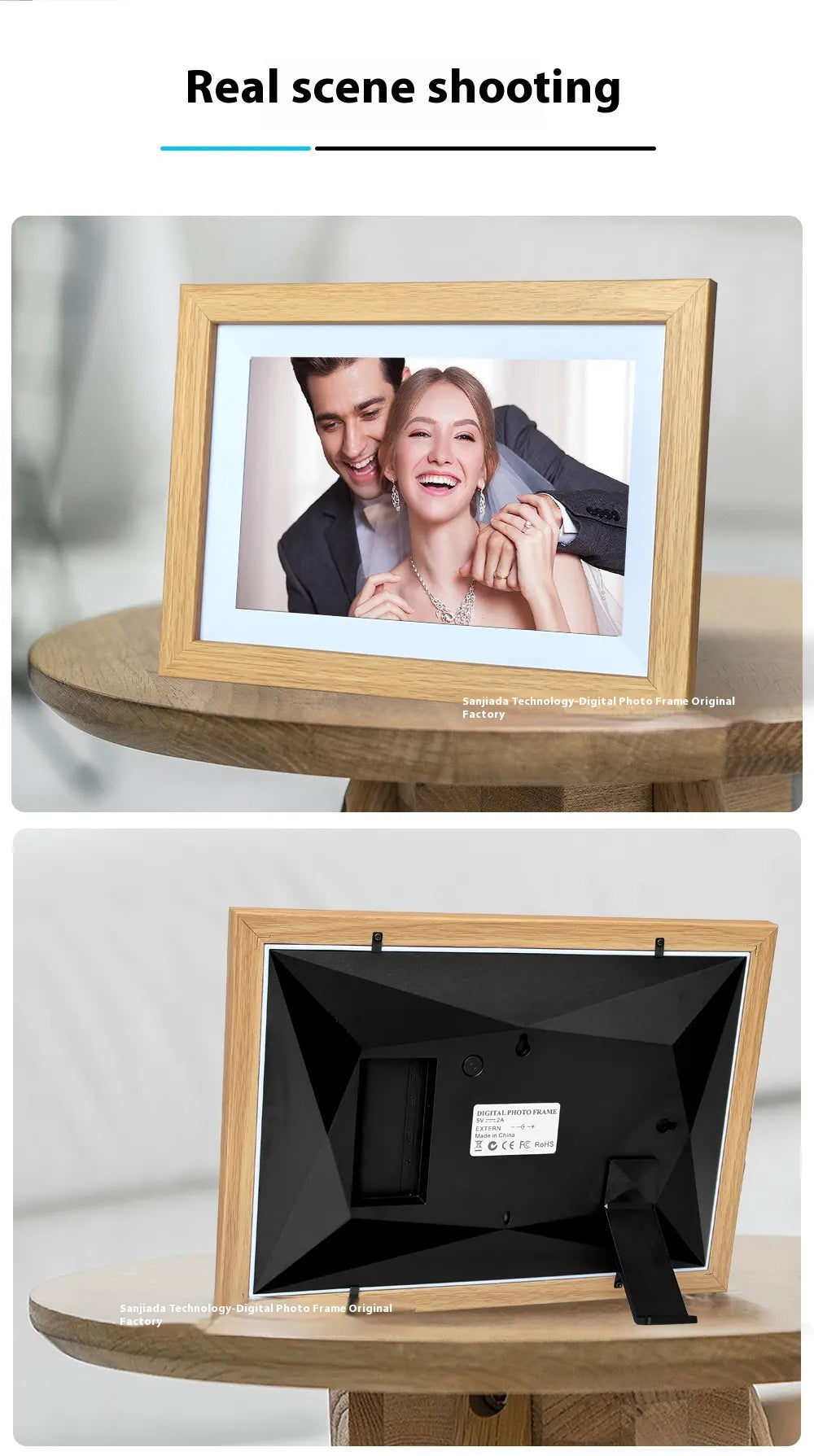 10.1 Inch WiFi Digital Photo Frame IPS Touch Screen