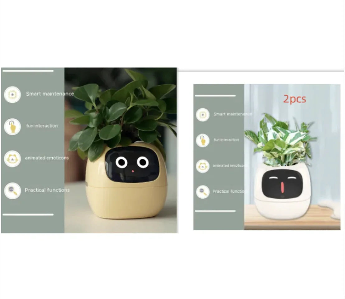 Smart Planter with 49 Expressions & AI Sensors