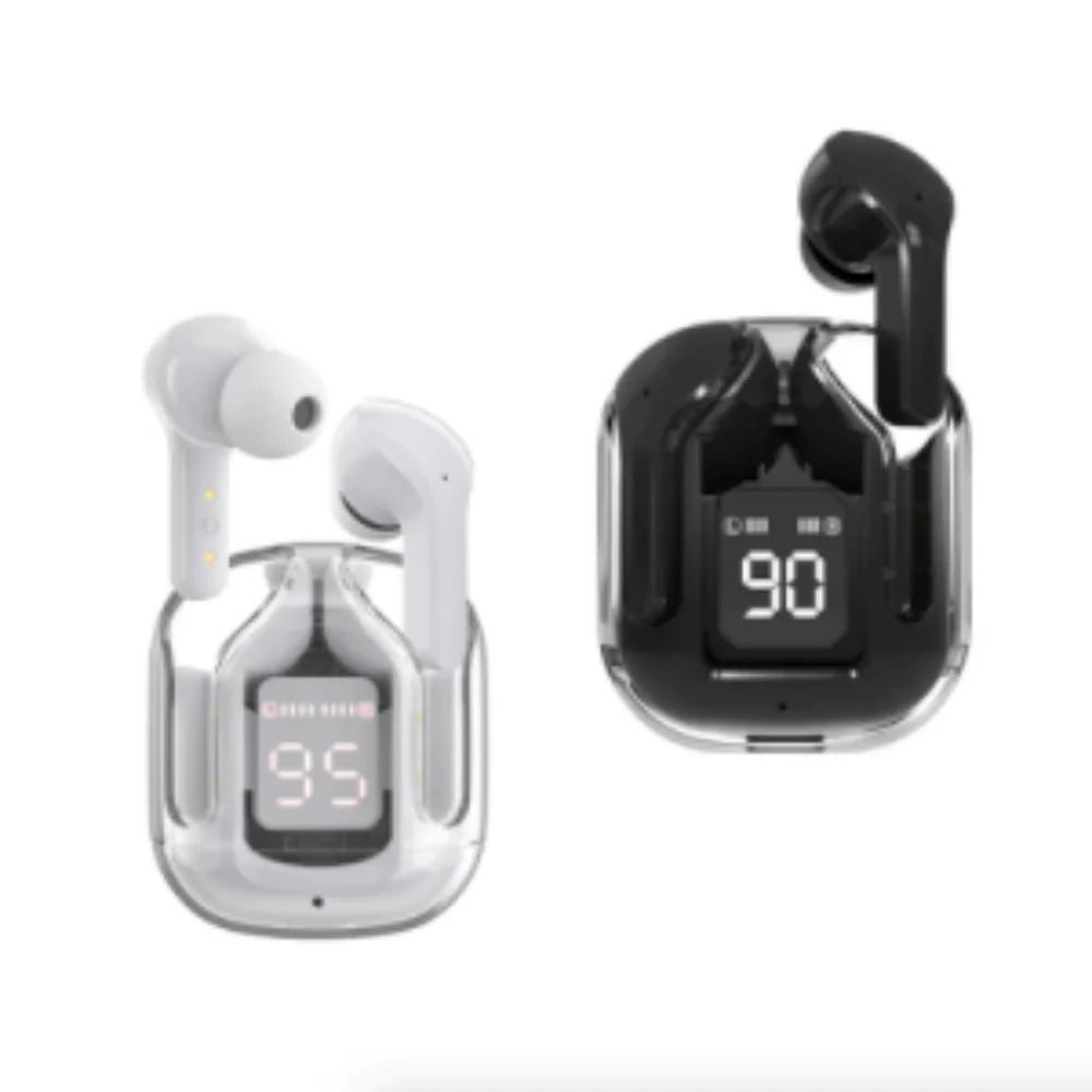 Transparent Space Capsule Bluetooth Earbuds