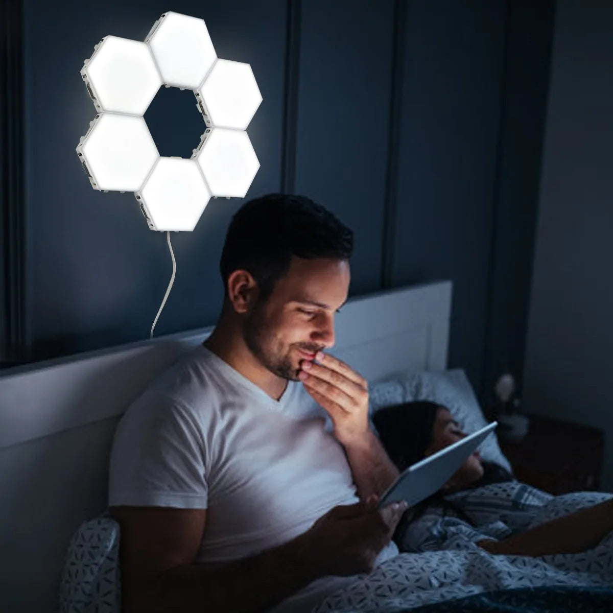 Quantum Hexagon Lamp Touch Sensor Night Light